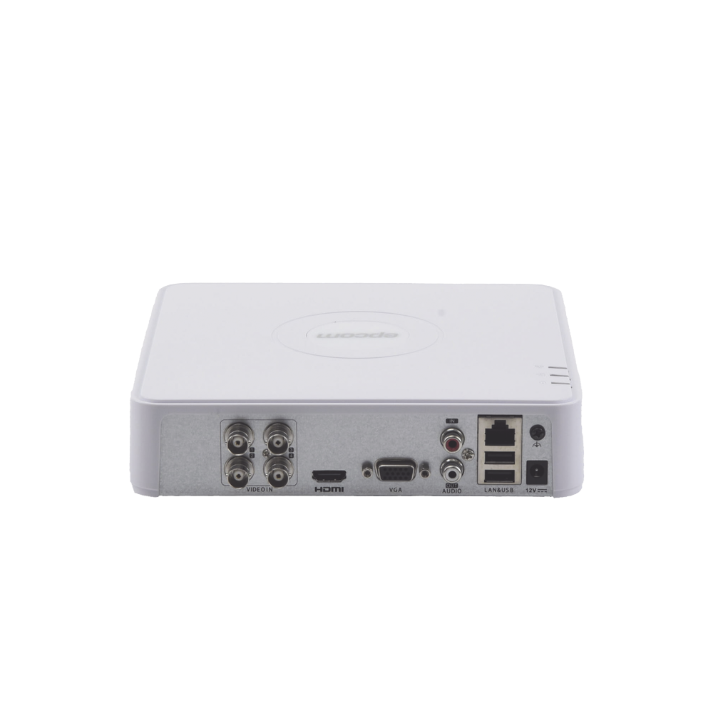 DVR 4 Canales TurboHD + 1 Canal IP / 2 Megapixel (1080p) Lite / Acusense Lite (Evita Falsas Alarmas) / Audio por coaxitron / 1 Bahía de Disco Duro / H.265+ / Salida de Vídeo Full HD