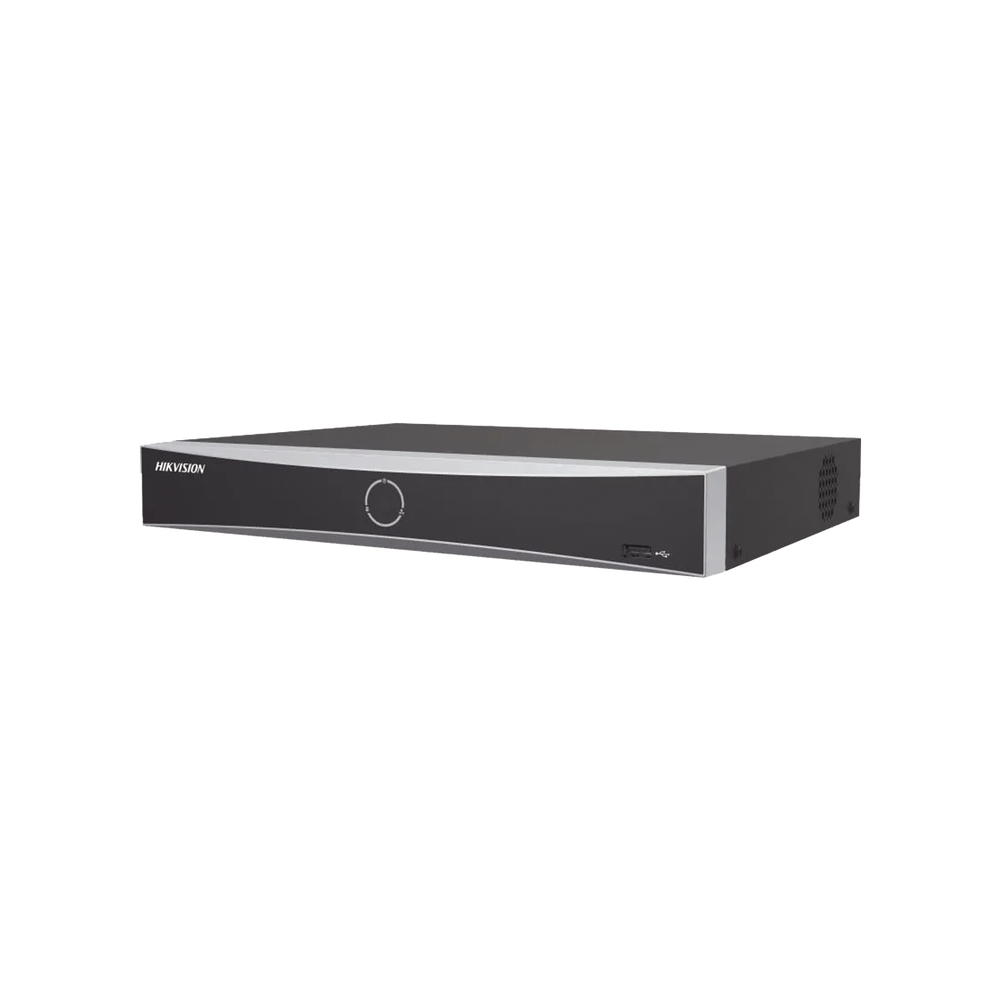 NVR 12 Megapíxel (4K) / 8 canales IP / AcuSense (Evita Falsas Alarmas) / Reconocimiento Facial / 1 Bahía de Disco Duro / HDMI en 4K / Sin Puertos PoE