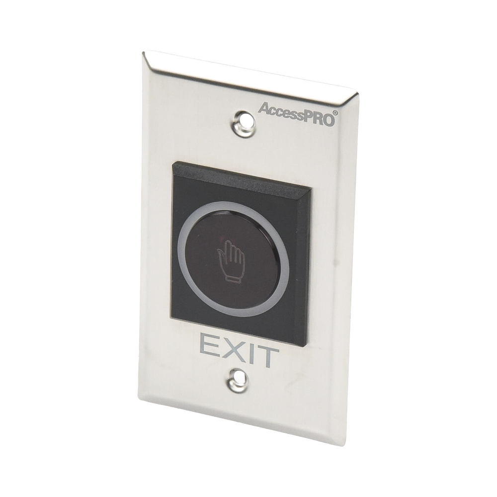 Botón de Salida sin Contacto/ Sensor IR / Iluminado / Normalmente Abierto y Cerrado / Distancia Ajustable de Detección