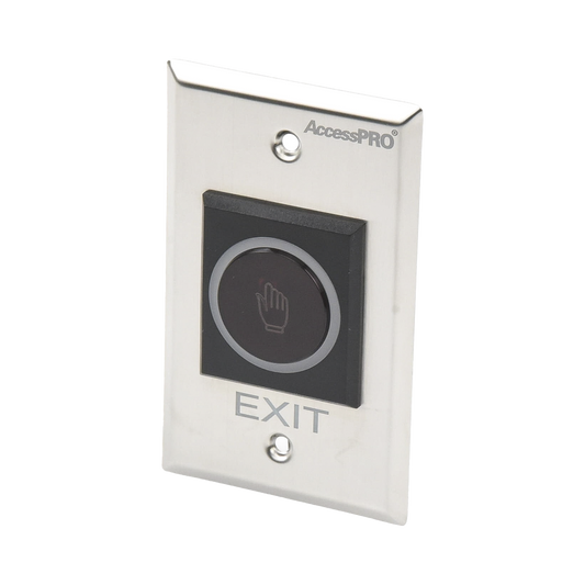 Botón de Salida sin Contacto/ Sensor IR / Iluminado / Normalmente Abierto y Cerrado / Distancia Ajustable de Detección