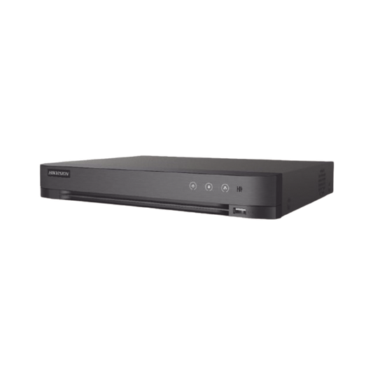 DVR 16 Canales TURBOHD + 8 Canales IP / 5 Megapixel Lite - 3K Lite / Audio de Dos Vías por Coaxitron / Reconocimiento Facial / ACUSENSE (Evita falsas alarmas) / 1 Bahía de Disco Duro