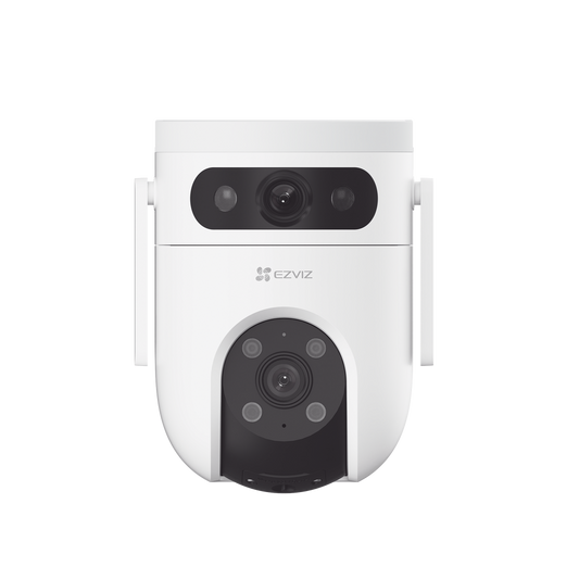 Cámara PT Doble Lente / 6 Megapixel (3MP+3MP) / IA Detección Humana y Vehiculo / Vision Nocturna a Color / Vista Simultánea de camara PT y Cámara Fija / Proteccion IP65 / Audio Bidireccional