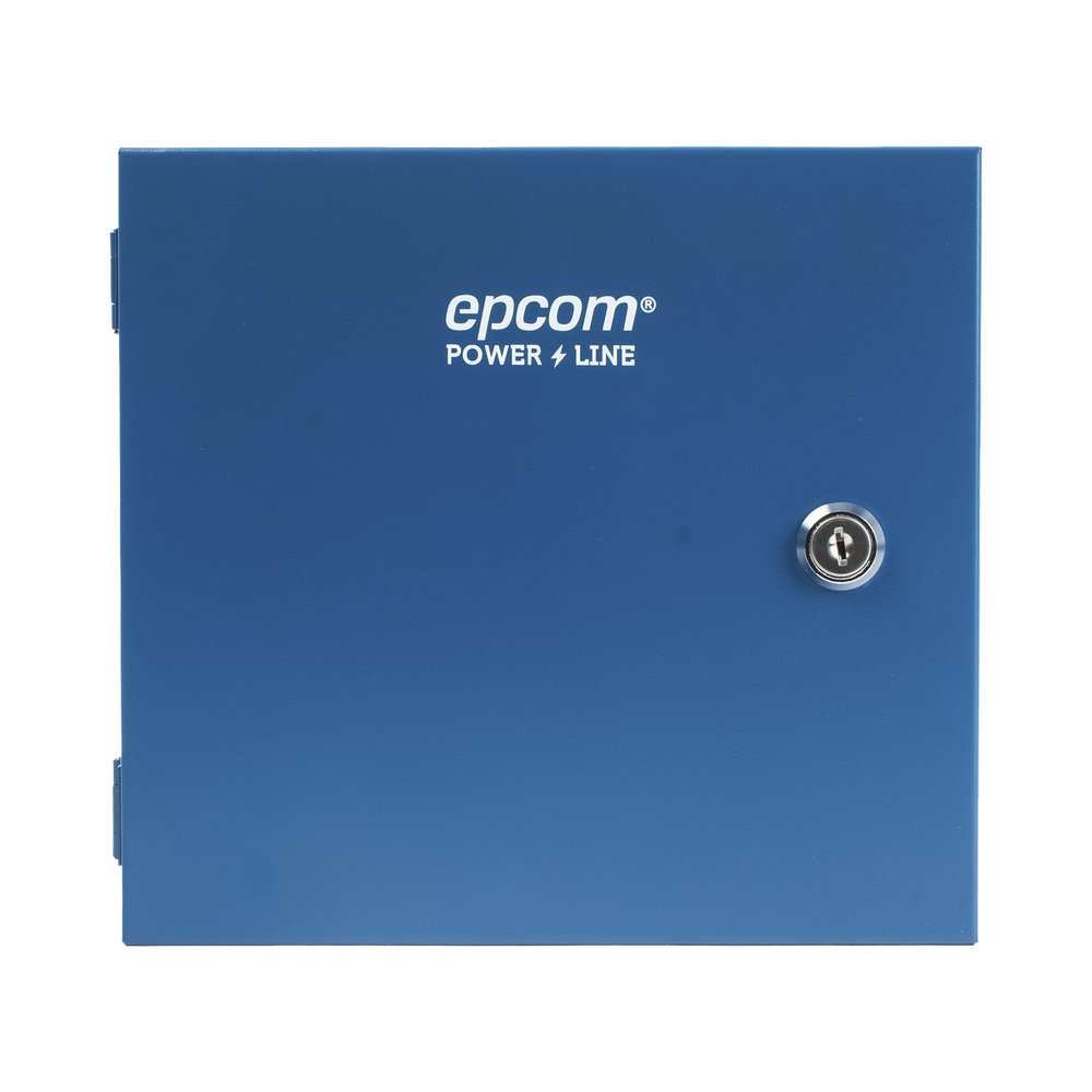 Fuente de Poder Profesional HEAVY DUTY @ 16 Amperes / 8 Canales / Hasta 2A por Salida / Ajuste independiente de 11 a 15 Vcc por Salida / Protección Contra Sobrecargas / Filtro de Ruido Especial para Cámaras 4K.