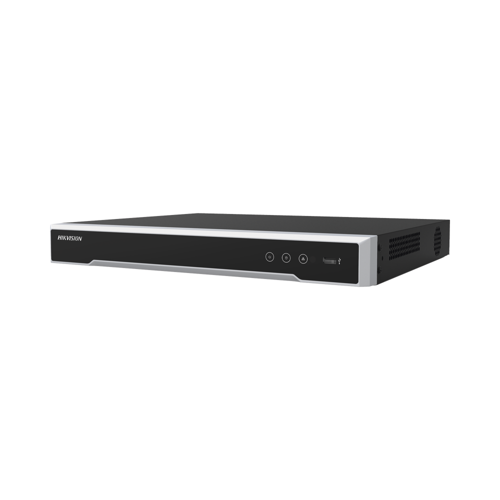 NVR 8 Megapixel (4K) (Compatible con Cámaras ACUSENSE) / 16 canales IP / 16 Puertos PoE+ / 2 Bahías de Disco Duro / Salida de Vídeo en 4K / 300 Metros PoE Modo Extendido