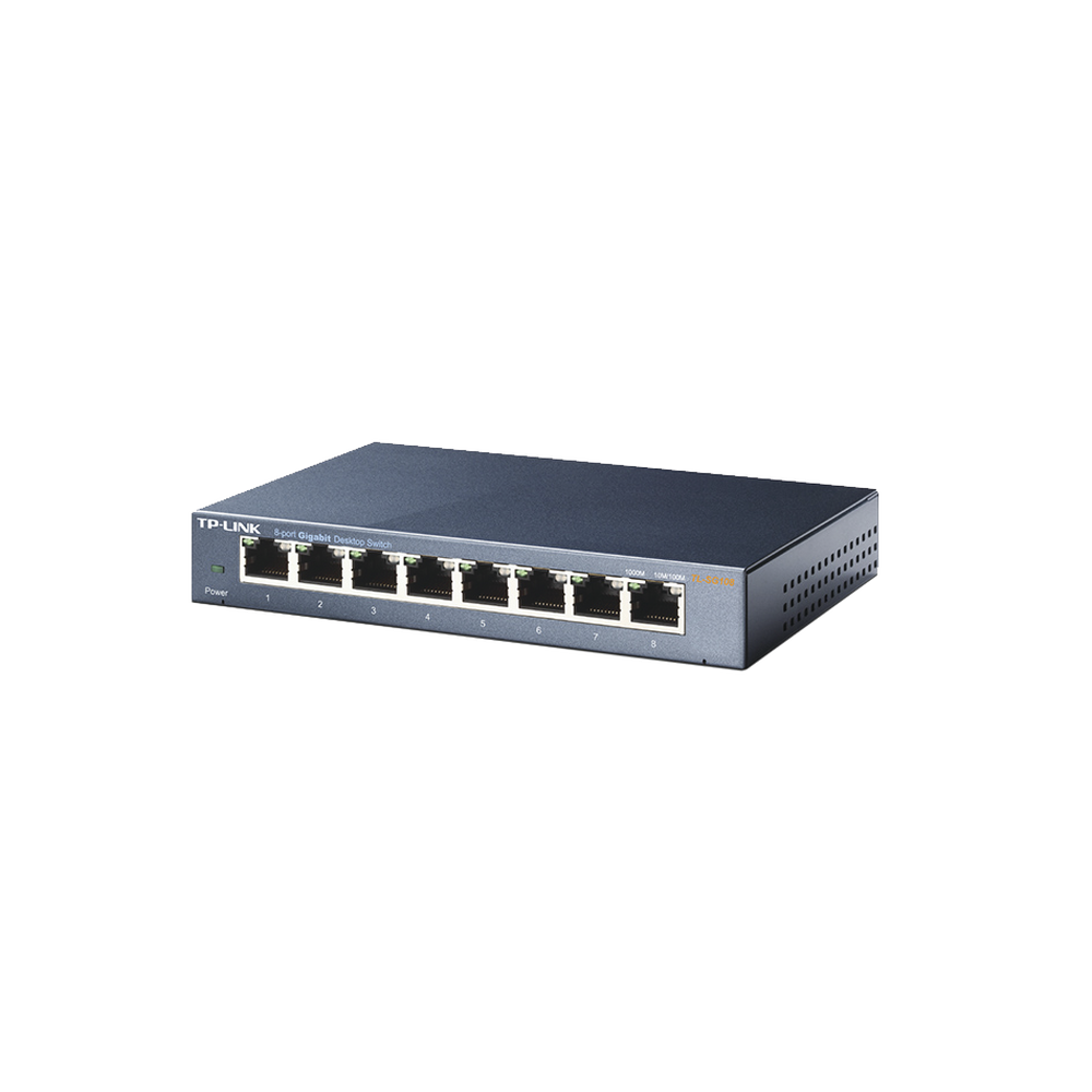 Switch Gigabit no administrable de 8 puertos 10/100/1000 Mbps