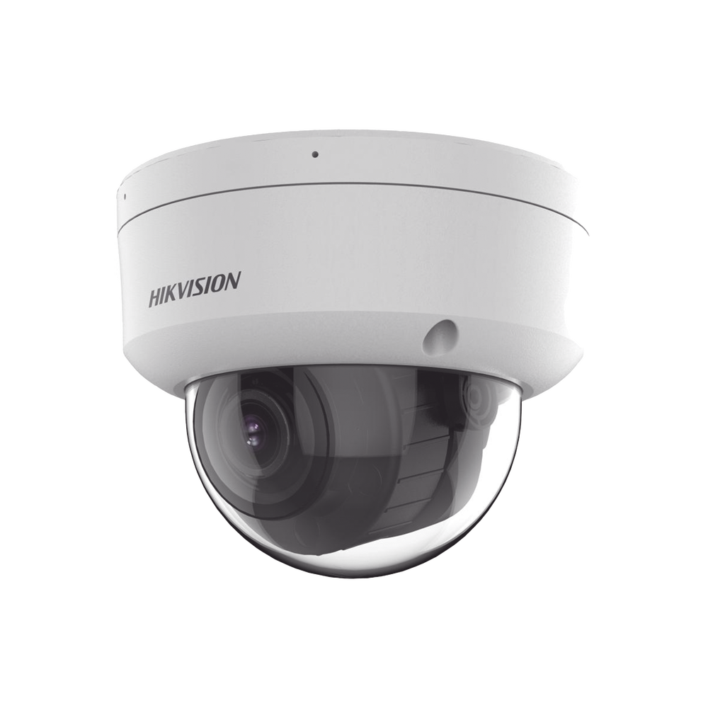 [Dual Light + 2 Micrófonos Integrados] Domo IP 8 Megapixel (4K) / Lente Mot. 2.8 a 12 mm / 40 mts Luz Blanca + 40 mts IR / ACUSENSE / Exterior IP67 / IK10 / WDR 120 dB / PoE / ONVIF / Alarmas I/O / Micro SD / Metal / ACUSEARCH
